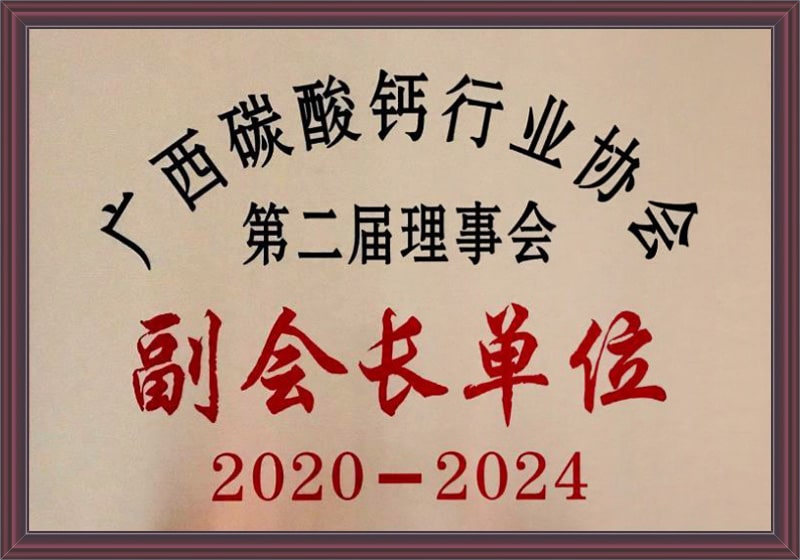 廣(guǎng)西碳酸鈣行業協(xie)會副會長單位